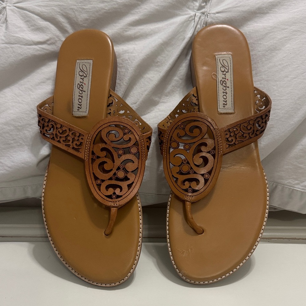 Brighton Women's Brown Cedar Sandals size 8
